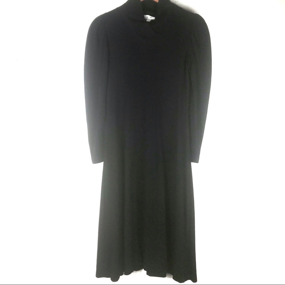 Vintage wool black dress